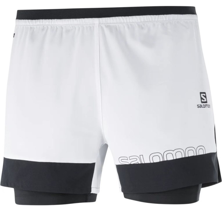 Calções Salomon Cross 2in1 Masculino Branco | PT S68425